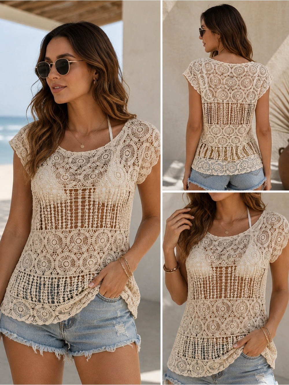 Crochet Beach Coverup   - Picture 5 of 5